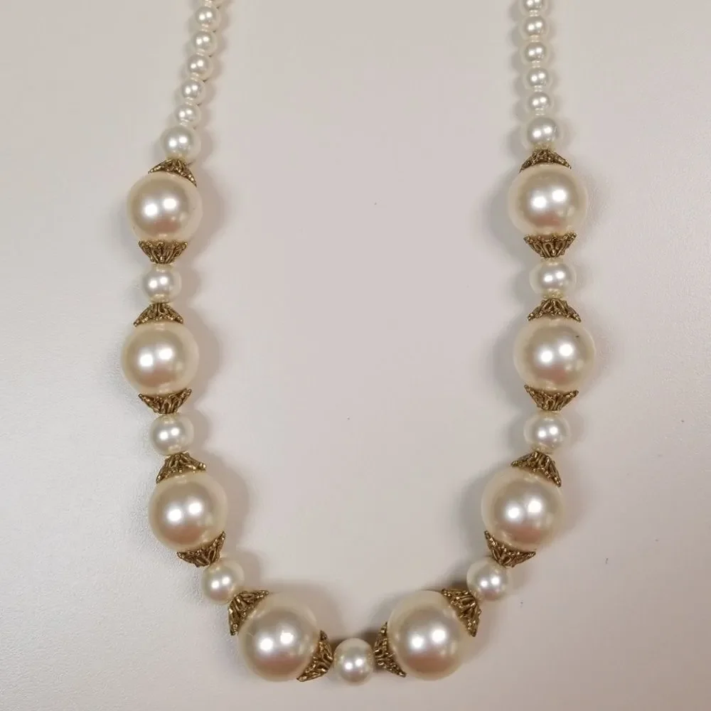 Pearl long necklace